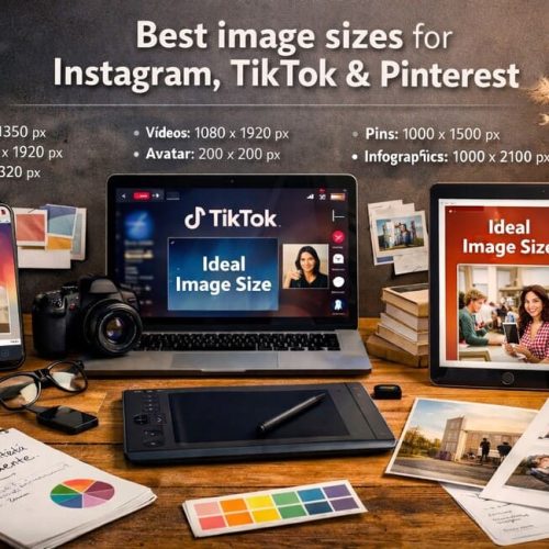 Tamanho ideal de imagens